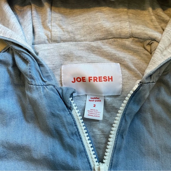 2T Joe Fresh Chambray Lined Light Jacket - Picture 4 of 8